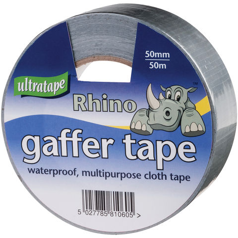 Image of Ultratape Ultratape 50mm x 50m Rhino Silver Cloth Gaffer Tape