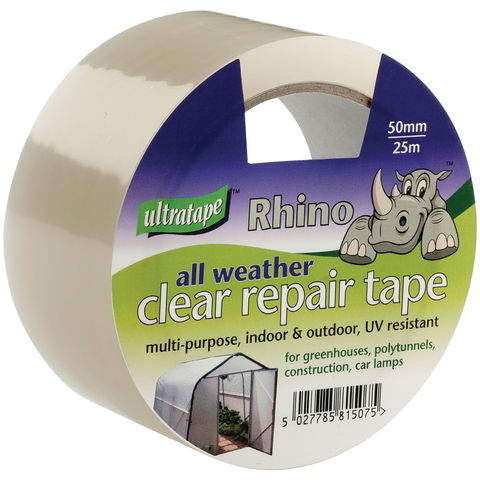 Image of Ultratape Ultratape Rhino All Weather Clear Repair Tape, 50mm x 25m