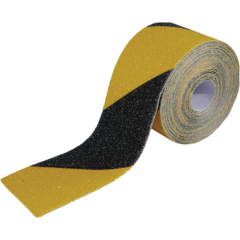 Image of Machine Mart Anti-Slip Tape Black & Yellow 5m x 50mm