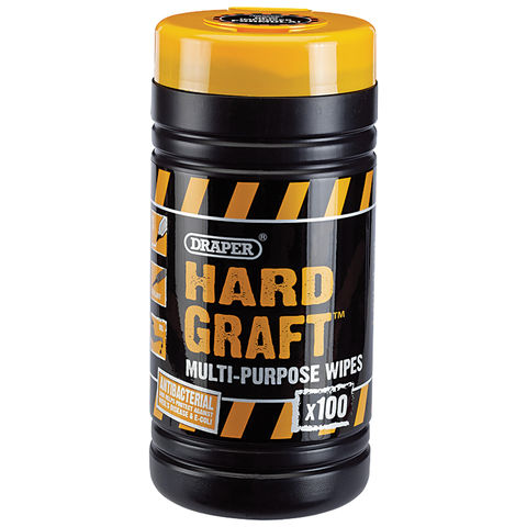 Photo of Draper Draper Hard Graft Wipes -tub Of 100-