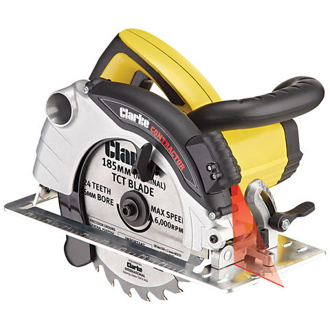 Image of Power Tools Price Cuts Clarke Contractor CON185 185mm Circular Saw With Laser Guide (230V)
