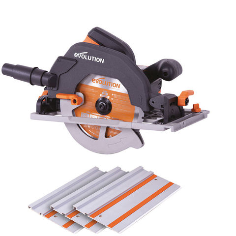 Evolution R185CCSX 185mm TCT Multi-Material Circular Saw with Track (230V)
