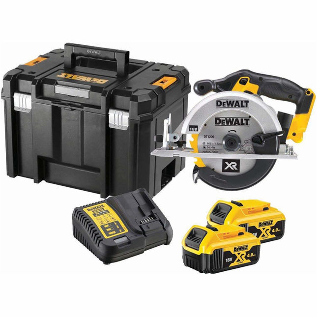 DeWalt DCS391M2 18V XR Li-Ion Circular Saw with x 4Ah Batteries