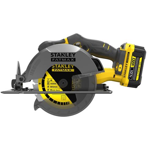 STANLEY FATMAX V20 SFMCS500M1K 18V Circular Saw with 4Ah Battery and Kit Box