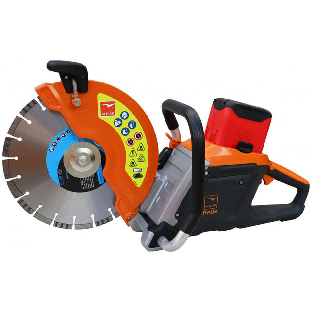 Altrad Belle Dc300e+ 112mm Disc Cutter With 8ah 82v Battery & Charger & Pux30020 Diamond Blade