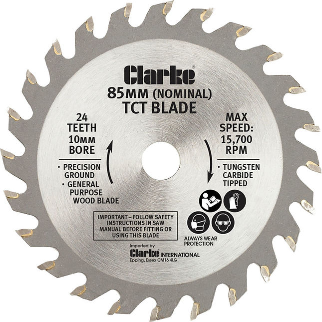 Image of Clarke 85mm TCT Blade for CPS85