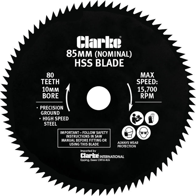 Image of Clarke 85mm HSS Blade for CPS85