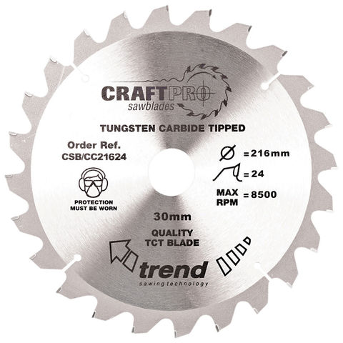 Image of Trend Trend CSB/CC21624 216mm Circular Saw Blade
