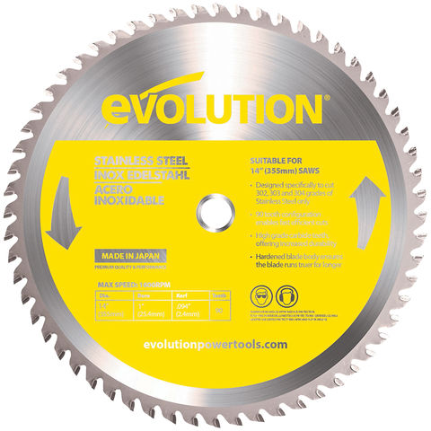 Image of Evolution Evolution Raptor 355mm Stainless Steel Cutting Blade