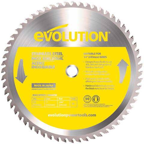 Photo of Evolution Evolution Raptor 355mm Stainless Steel Cutting Blade