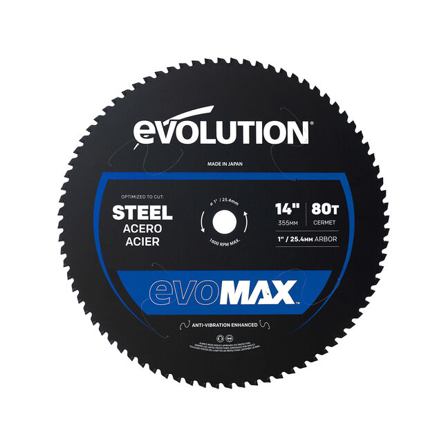 Image of Evolution M355CMT-80CSMAX 355mm EVOMAX Steel Cutting Blade