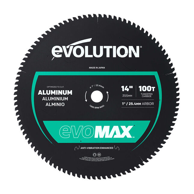 Image of Evolution A355TCT-100CSMAX 355mm EVOMAX Aluminium Cutting Blade
