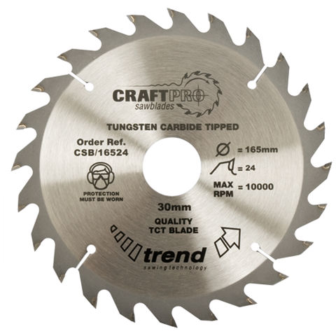 Image of Trend Trend CSB/18430A Craft Saw Blade 184mm X 30 Teeth X 30mm