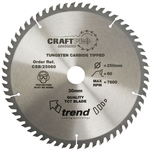 Image of Trend Trend CSB/18458 Craft Saw Blade 184mm X 58 Teeth X 30mm
