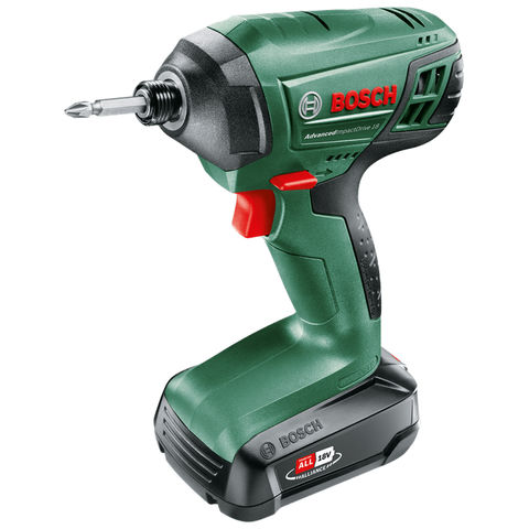 Image of Power for All Alliance Bosch AdvancedImpactDrive 18V 130Nm Cordless Impact Wrench with 1 x 1.5Ah Battery & Charger