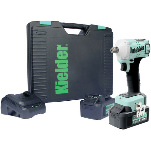 Kielder KWT-040 1/2” Drive 18V Brushless 400Nm Ultra-compact Impact Wrench with 2 x 4.0Ah Batteries
