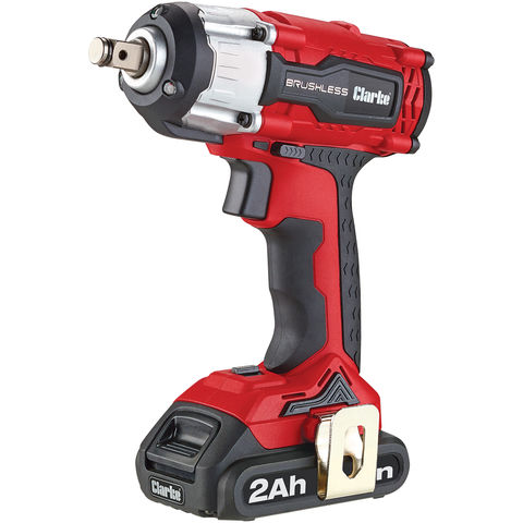 Image of 15% Off Weekend Clarke CIR18LIC 1/2" Drive 18V 450Nm Brushless Impact Wrench with 2x 2Ah Battery & Charger