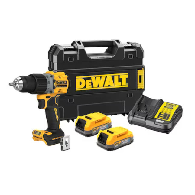 Dewalt Dcd805e2t-gb G3 Hammer Drill Driver Kit Xr Bl With 2x18v Powerstack Batteries
