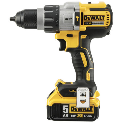 DeWalt DCD996P2-GB 18V XR Brushless 3 Speed Combi Drill with 2x 5Ah Li ...