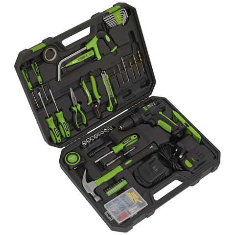 Sealey Sealey S01224 101 Piece Tool Kit with Cordless Drill