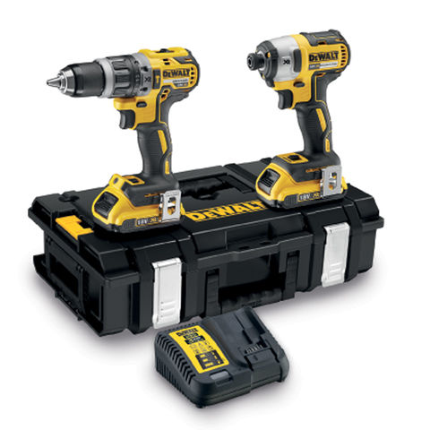 DeWalt DCK266D2 GB 18V 2.0Ah Li Ion XR Combi Drill Impact Driver ...