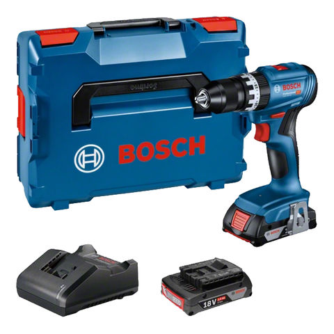 Bosch GSB 18V-45 Professional 45Nm Cordless Impact Drill/Driver with L-BOXX & 2 x 2Ah Batteries