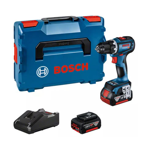 Bosch GSR 18V-90 C Professional 64Nm 13mm Cordless Drill/Driver with L-BOXX & 2 x 4Ah Batteries