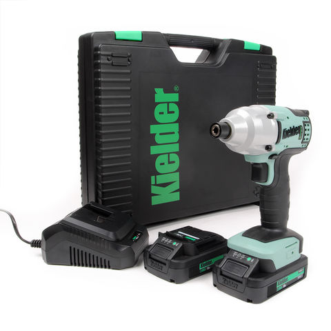 Kielder KWT-005 Cordless 18V Brushless Impact Driver With 2 x 2Ah Batteries & Charger