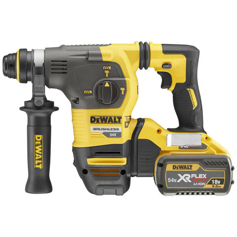 DeWalt DCH333X2-GB 54V XR FLEXVOLT SDS+ Hammer Drill with 2x 9Ah Li-Ion ...