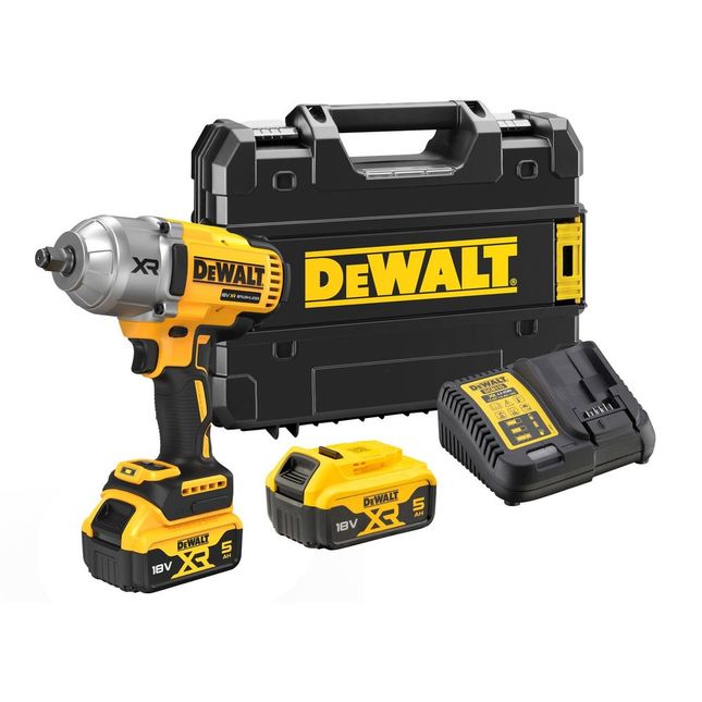 Dewalt Dcf900p2t-gb 18v Xr Brushless 1/2" Hog Ring High Torque Impact Wrench - 2x 5ah Battery