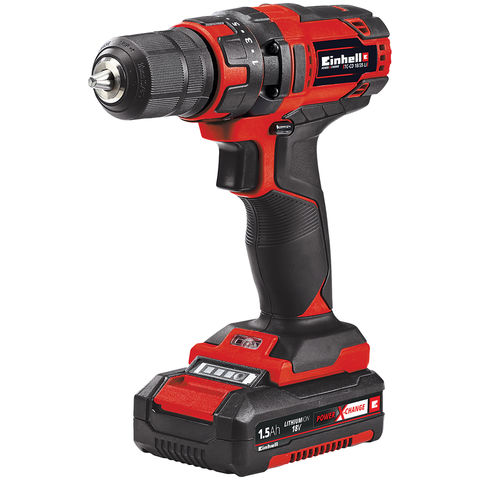 Image of Einhell Einhell Power X-Change TC-CD 18/35 Li 18V Cordless Drill with 1x1.5Ah Battery & Charger