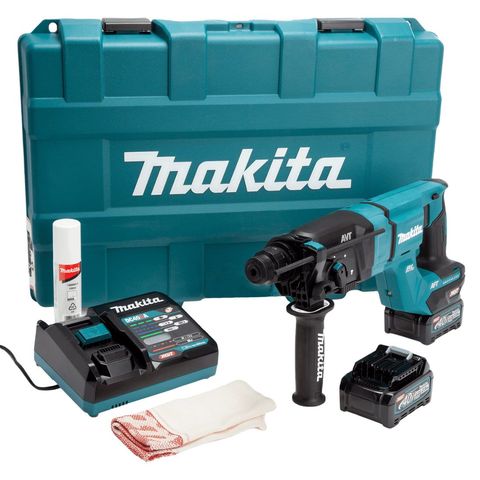 Makita HR007GD201 40V MAX BL XGT SDS Plus Rotary Hammer with 2 x 2.5Ah Battery