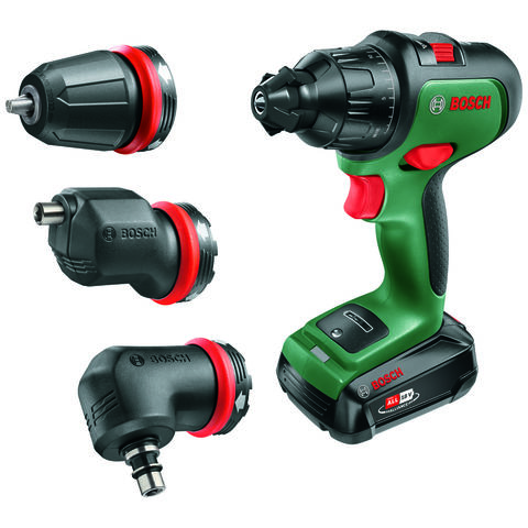 Image of Power for All Alliance Bosch AdvancedImpact 18 Classic Green Cordless Two-speed Combi Drill (With 1 x 2.5Ah Battery, 1 x Charger & 3 Attachments)