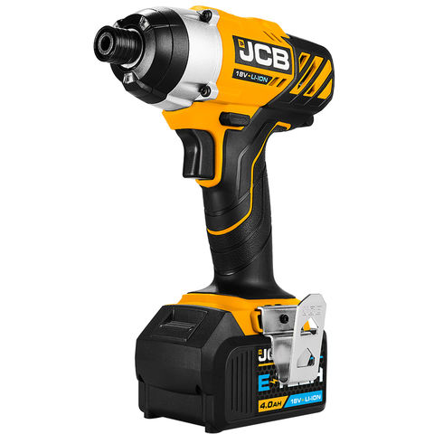 Image of JCB 18V Tools JCB 18ID-4XB 18V Impact Driver with 4.0Ah Lithium-ion battery and 2.4A charger