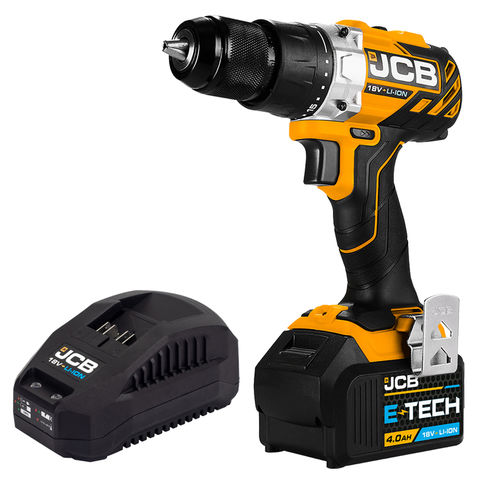 Image of JCB 18V Tools JCB 21-18BLDD-4X 18V Brushless Drill Driver with 4.0Ah Lithium-ion Battery and 2.4A Charger