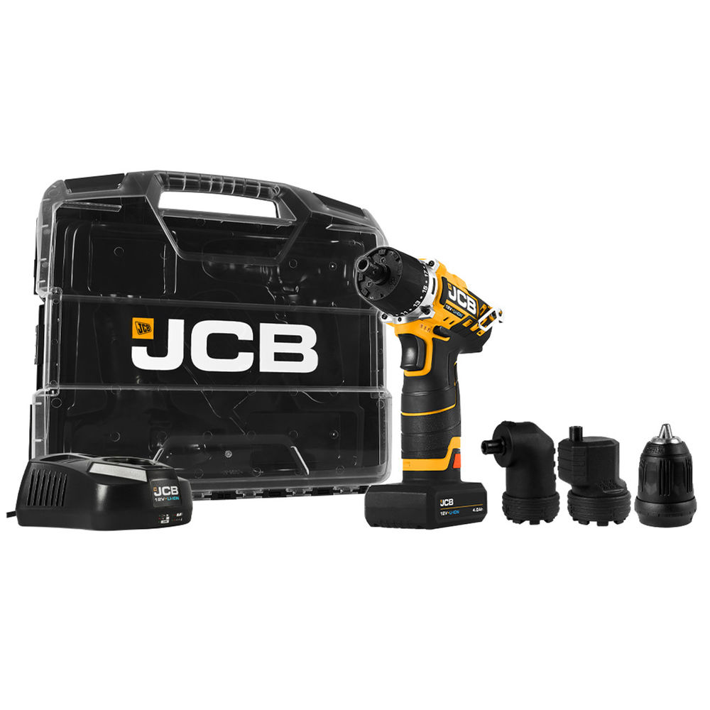 JCB 21 12TPK2 WB 2 12V 4 in 1 Drill Driver with 2x2.0Ah Batteries