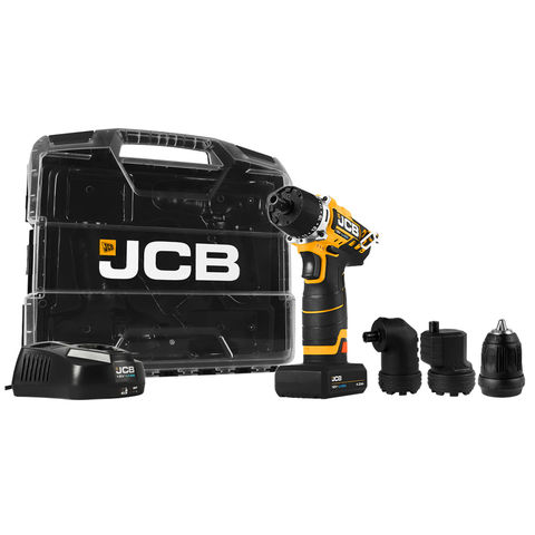 Image of JCB JCB 21-12TPK2-WB-2 12V 4 in 1 Drill Driver with 2x2.0Ah Batteries in W-Boxx 102 Power Tool Case