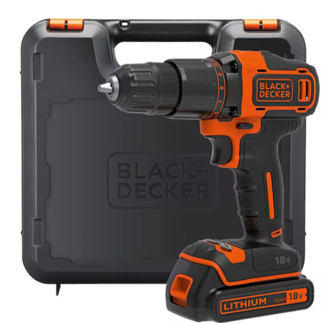 Black+Decker BCD700S1K-GB 18V 2-Gear Hammer Drill with
