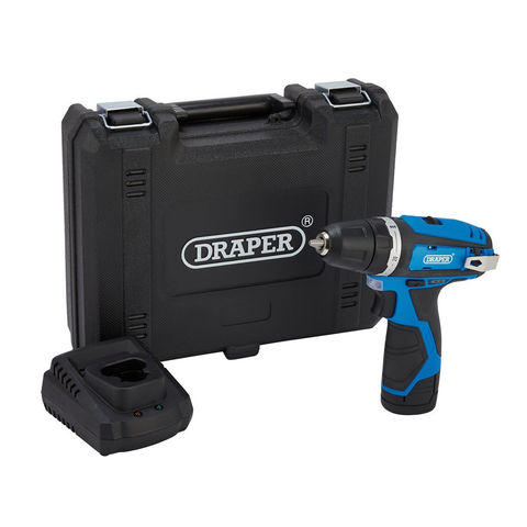 Draper 12V Drill Driver with 1.5Ah Battery & Fast Charger