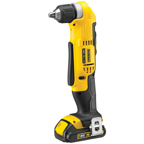 Image of Power Tools Price Cuts DeWalt DCD740C1 - 18V XR Li-Ion 2-Speed Angle Drill with 1.5Ah Battery