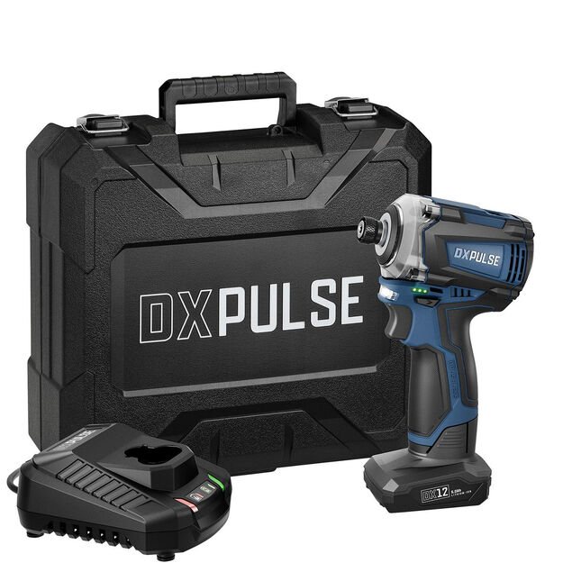Image of DXPULSE 12V Brushless 1/4"D 150Nm Impact Driver with 1x 5Ah Battery & Fast Charger