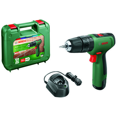 Bosch EasyImpact 1200 Classic Green 12V Cordless Two-speed Combi Drill With 1.5Ah Battery & Charger