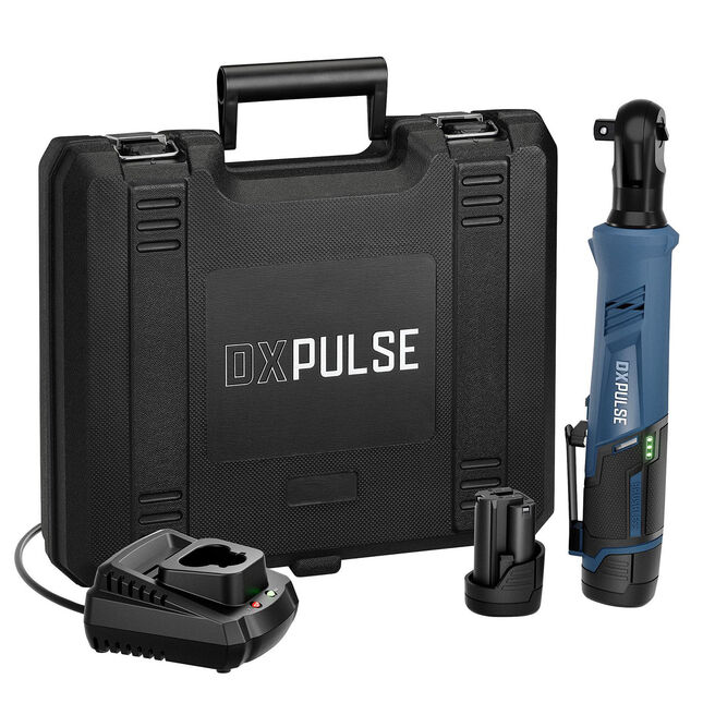 Image of DXPULSE 12V Brushless 1/2"D Ratchet Wrench with 2 x 2Ah Batteries & Charger