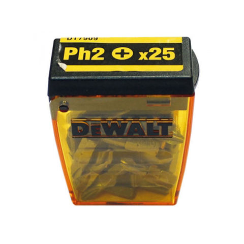 DeWalt DT71522 25 Piece PH2 25mm Standard Screwdriver Bits