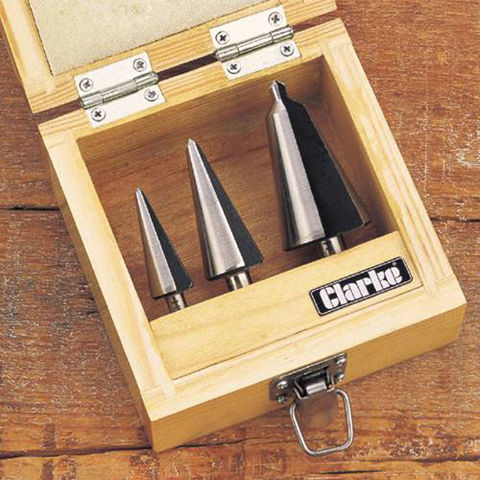 Photo of Clarke Clarke Cht382 3pc. Tapered Drill Set