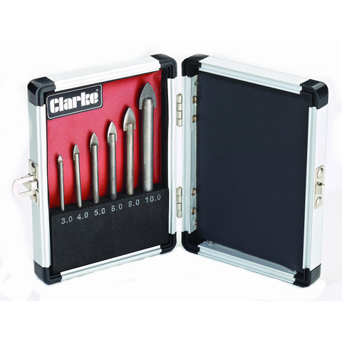 Image of Clarke Clarke CHT704 6 Piece Glass Drill Bit Set