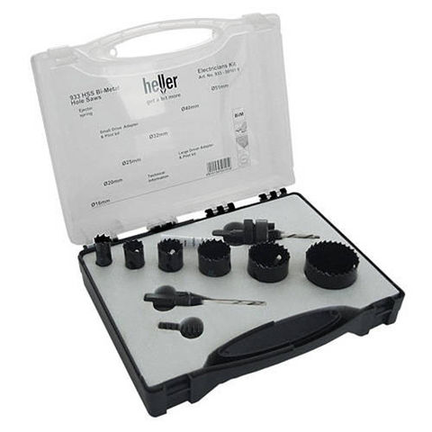 Image of Heller Heller 6pce Electricians Hole Saw Kit