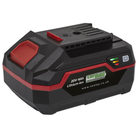Image of Sealey Sealey CP20VBP4 Power Tool Battery 20V 4Ah Li-Ion for CP20V Series