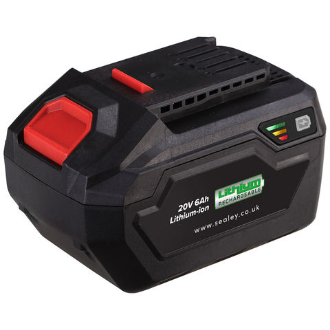 Sealey Sealey CP20VBP6 Power Tool Battery 20V 6Ah Lithium-ion for SV20 Series