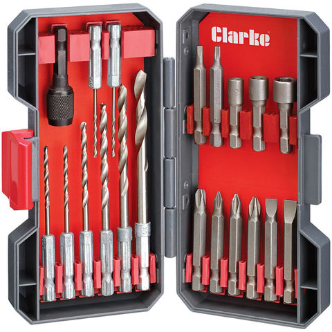 Image of Clarke Clarke CHT760 20 Piece Drill And Driver Set